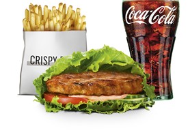 Grillowany Kurczak Burger w Sałacie w zestawie